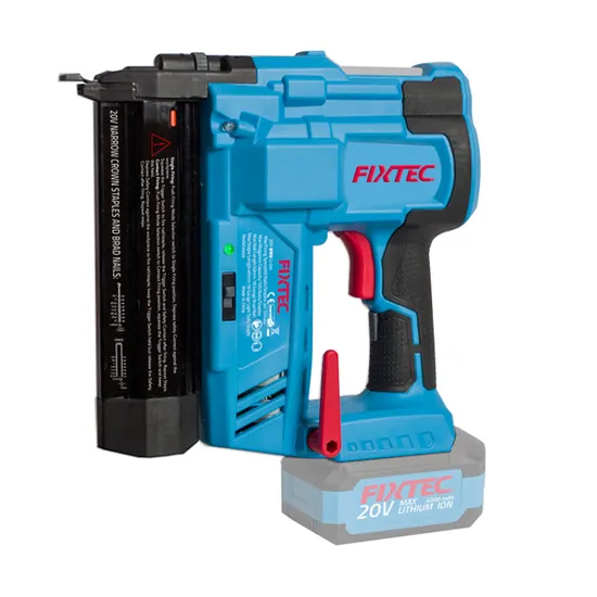 Fixtec 100nails/Staples Per Minute 18 Gauge 2 Inch 20V Cordless Air Nailer Stapler Brad Nailer